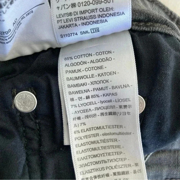 Levi’s 726 HIGH RISE FLARE WOMEN'S JEANS DARK WASH SIZE 23 - Picture 12 of 15